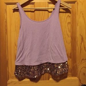 SPARKLING PURPLE TANK-TOP